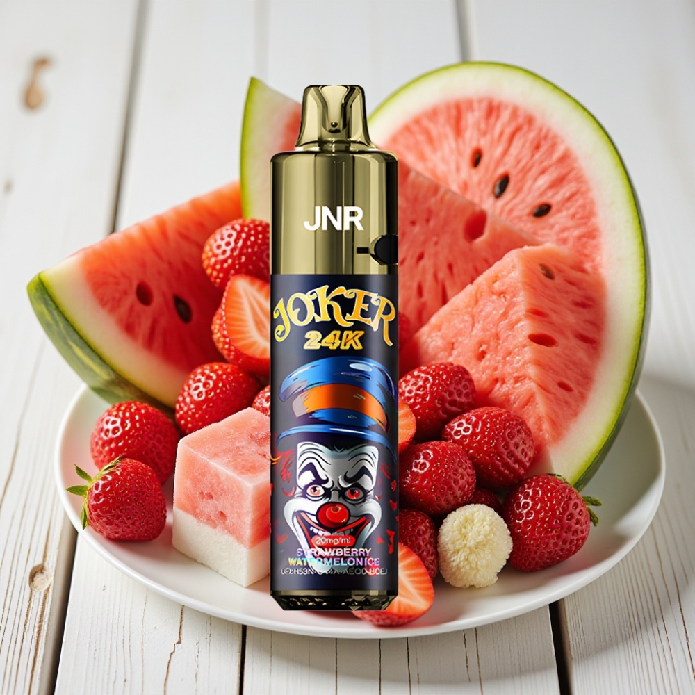 JNR Joker 24K Puffs Tek Kullanımlık Vape Çilek Karpuz Buz 10ml+800mAh+24000 Puffs