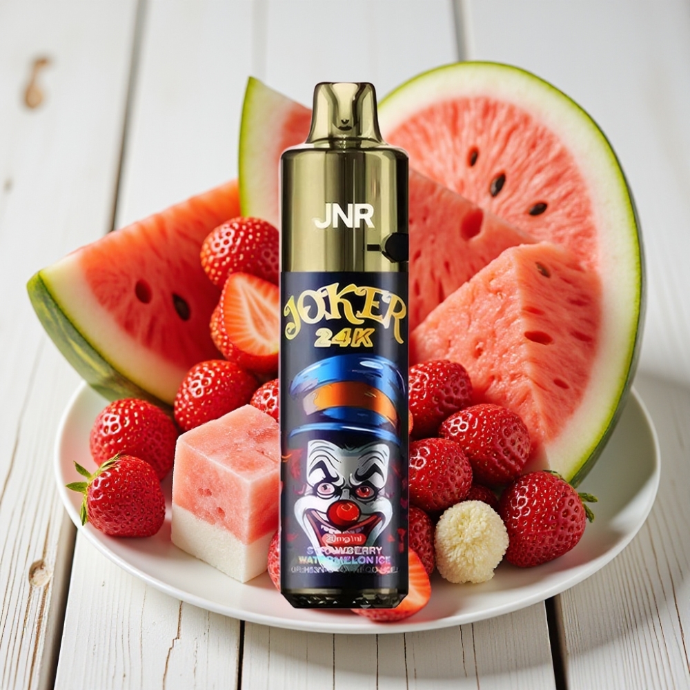 JNR Joker 24K Puffs Tek Kullanımlık Vape Çilek Karpuz Buz 10ml+800mAh+24000 Puffs