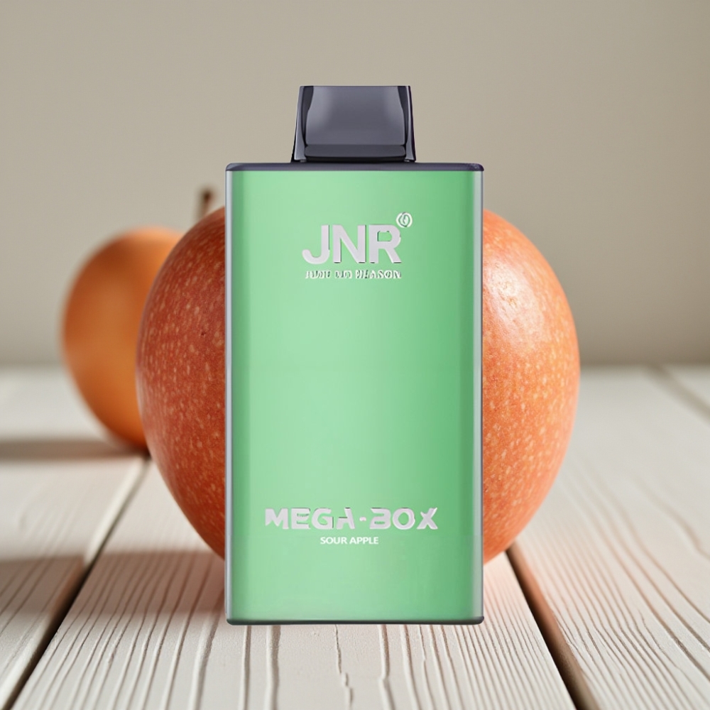 JNR Mega Box 25000 Puff Kullan At Vape Ekşi Elma – 30ml 850mAh Çift Mesh