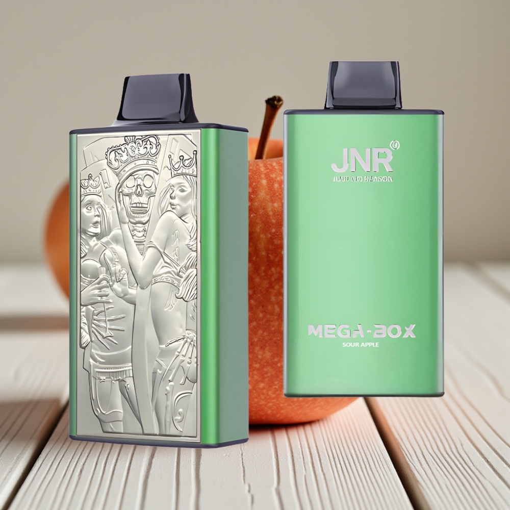 JNR Mega Box 25000 Puff Kullan At Vape Ekşi Elma – 30ml 850mAh Çift Mesh