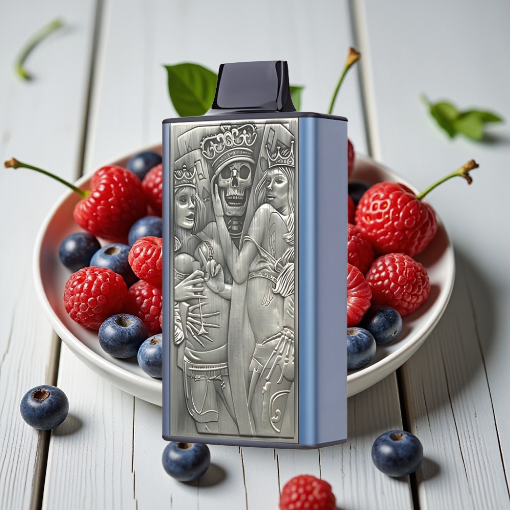 JNR Mega Box 25000 Puff Tek Kullanımlık Vape Blue Razz Kiraz – 30ml 850mAh Çift Mesh