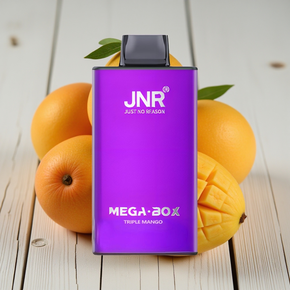 JNR Mega Box 25000 Puff Tek Kullanımlık Vape Üçlü Mango 30ml 850mAh