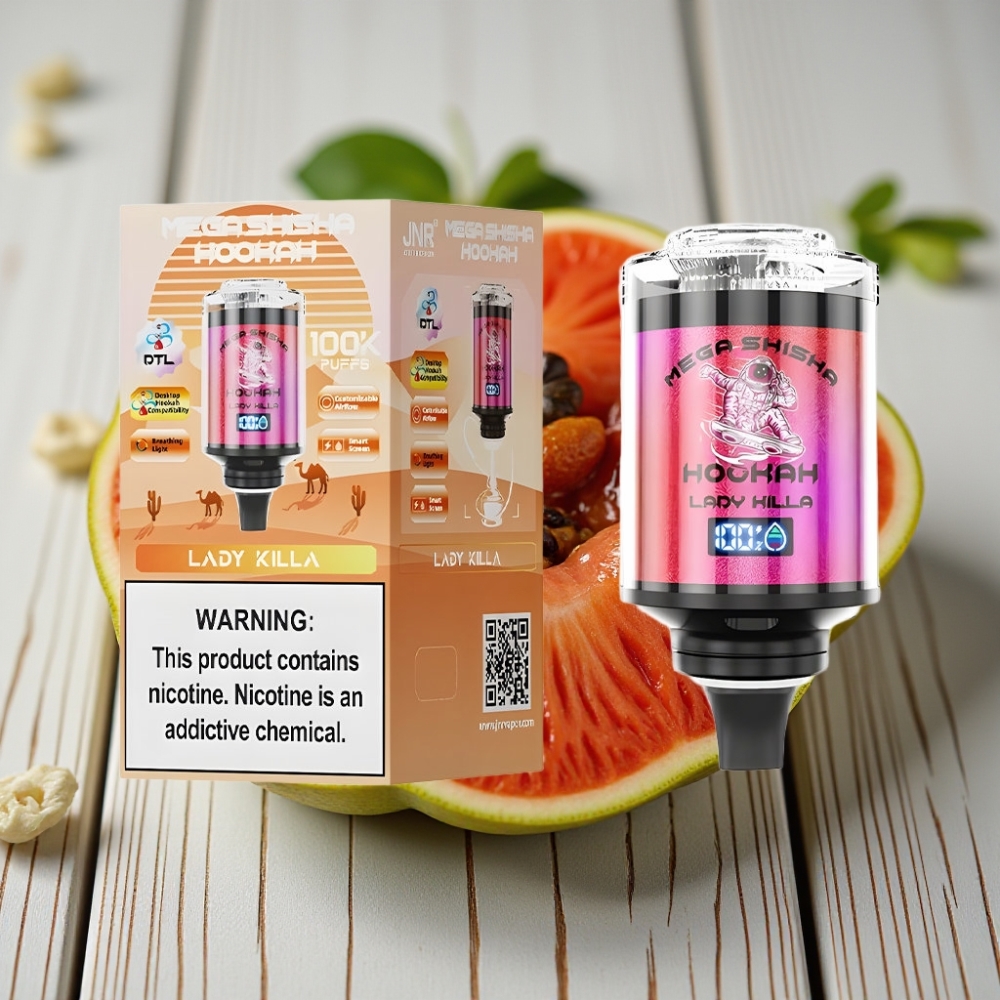 JNR Mega Shisha Hookah 100K Masaüstü Uyumlu Lady Killa - 100000 puffs 60ml 2200mAh
