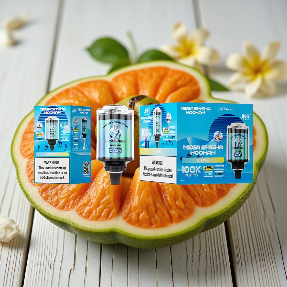 JNR Mega Shisha Hookah Masaüstü Uyumlu Hawaii Aromalı 100K Puff 60ml 2200mAh