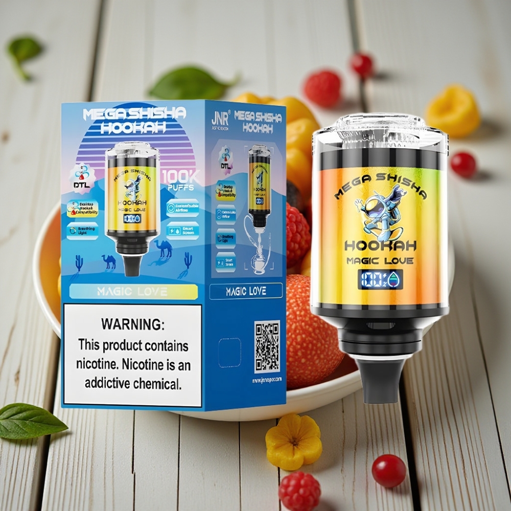 JNR Mega Shisha Hookah Masaüstü Uyumluluğu 100K 2200mAh 60ml Büyük Aşk