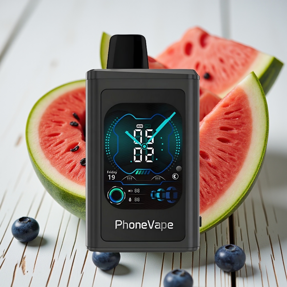JNR PhoneVape 30000 puffs Kullan At Elektronik Sigara Yaban Mersini Karpuz 850mAh Turbo Mod