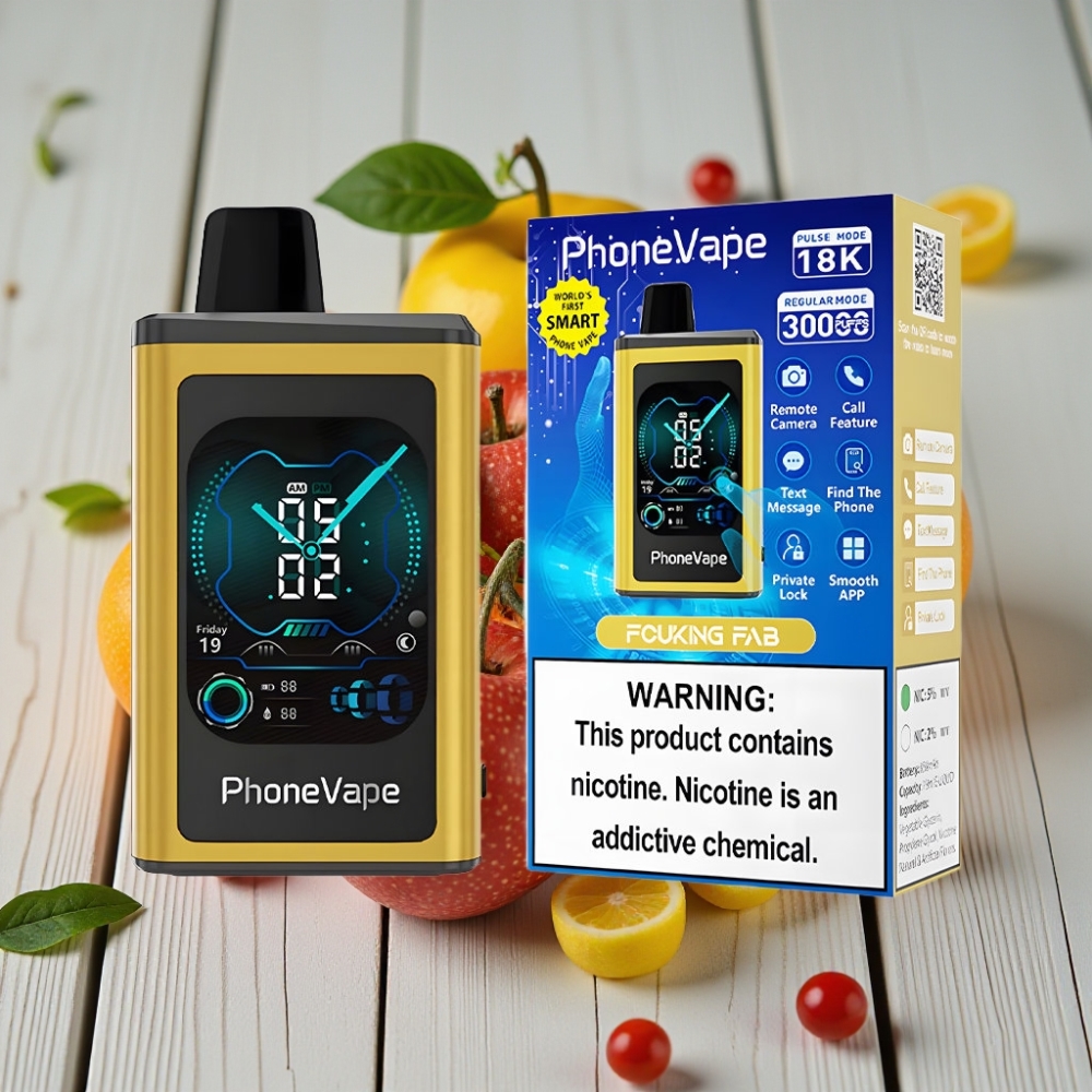 JNR PhoneVape 30000 puffs Tek Kullanımlık Vape Fucking Fab - 850mAh Turbo Mod Ayarlanabilir Hava Akışı