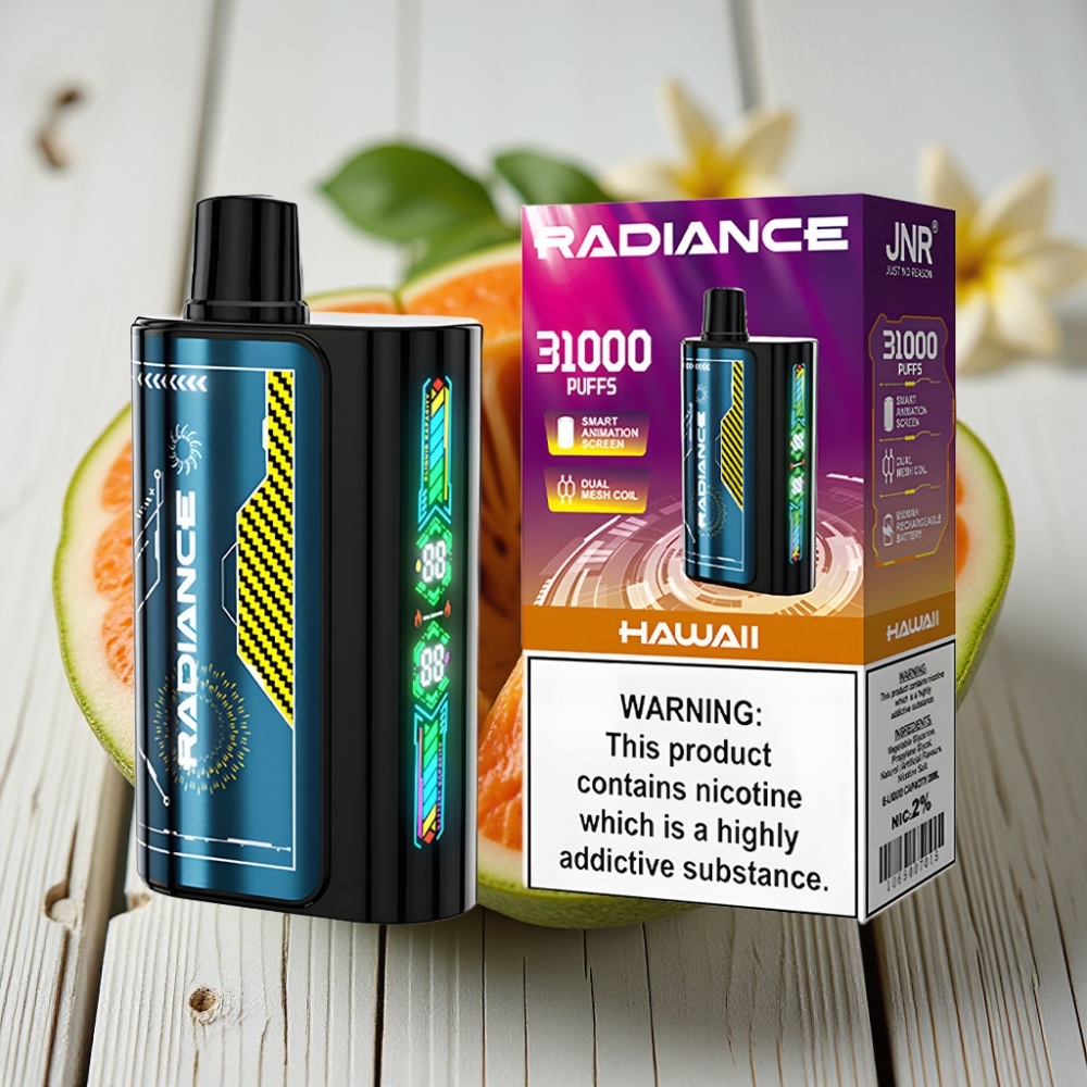 JNR Radiance 31000 Puffs Tek Kullanımlık Vape HAWAİ (28ml Çift Mesh 950mAh)
