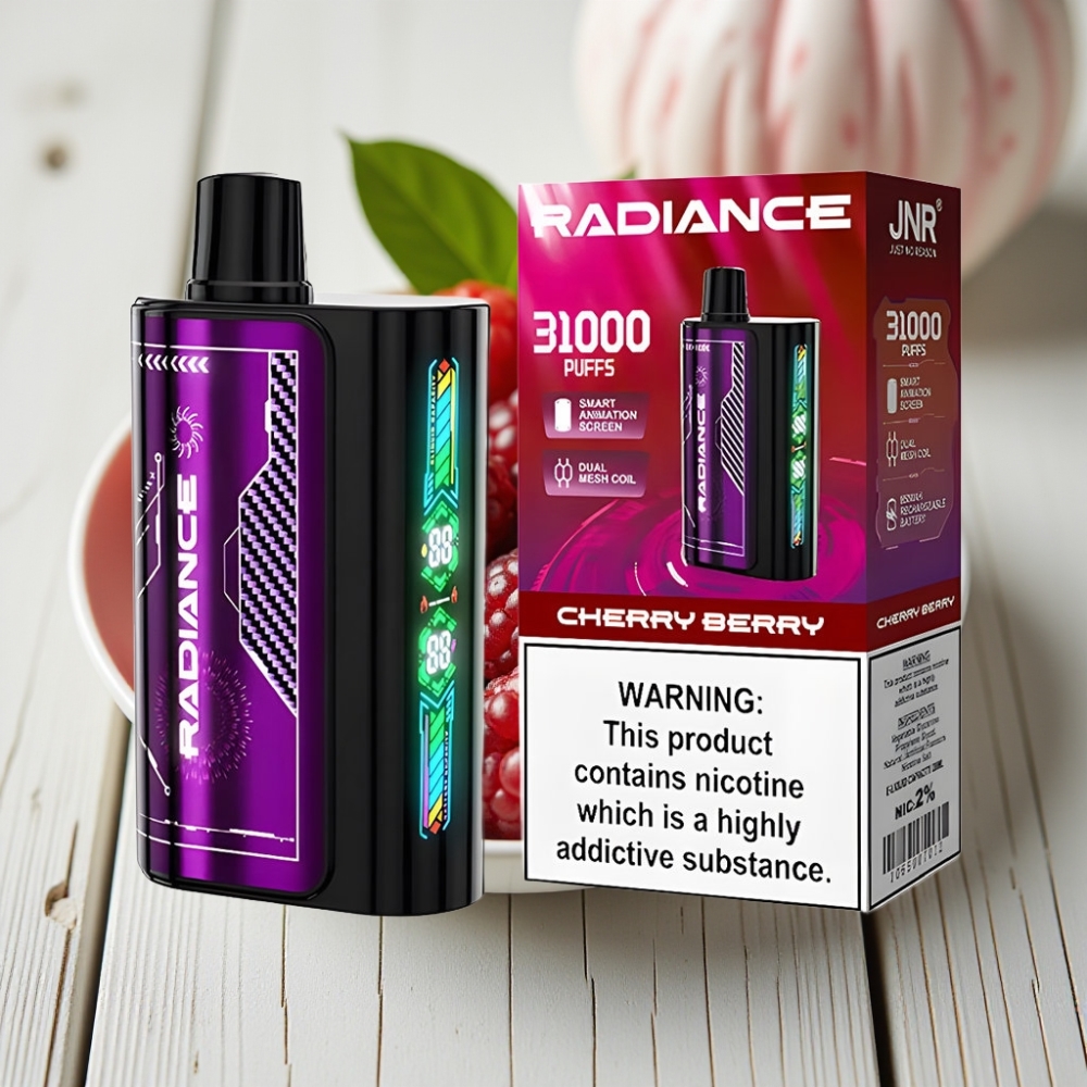 JNR Radiance 31000 Puffs Tek Kullanımlık Vape KİRAZ MEYVE 28ml 950mAh Type-C