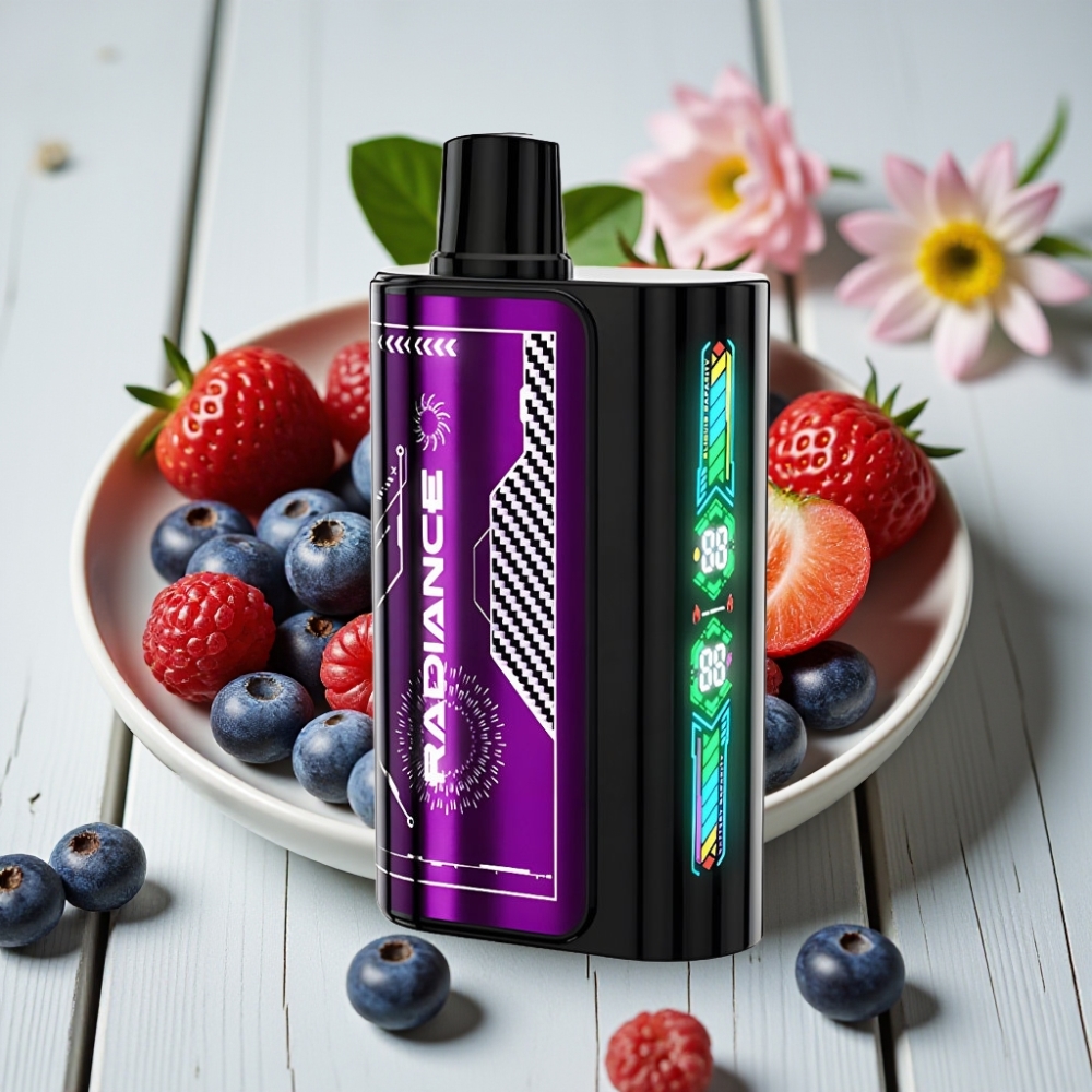 JNR Radiance 31000 Puffs Tek Kullanımlık Vape MAVİ AHUDUDU KİRAZ 28ml 950mAh Type-C