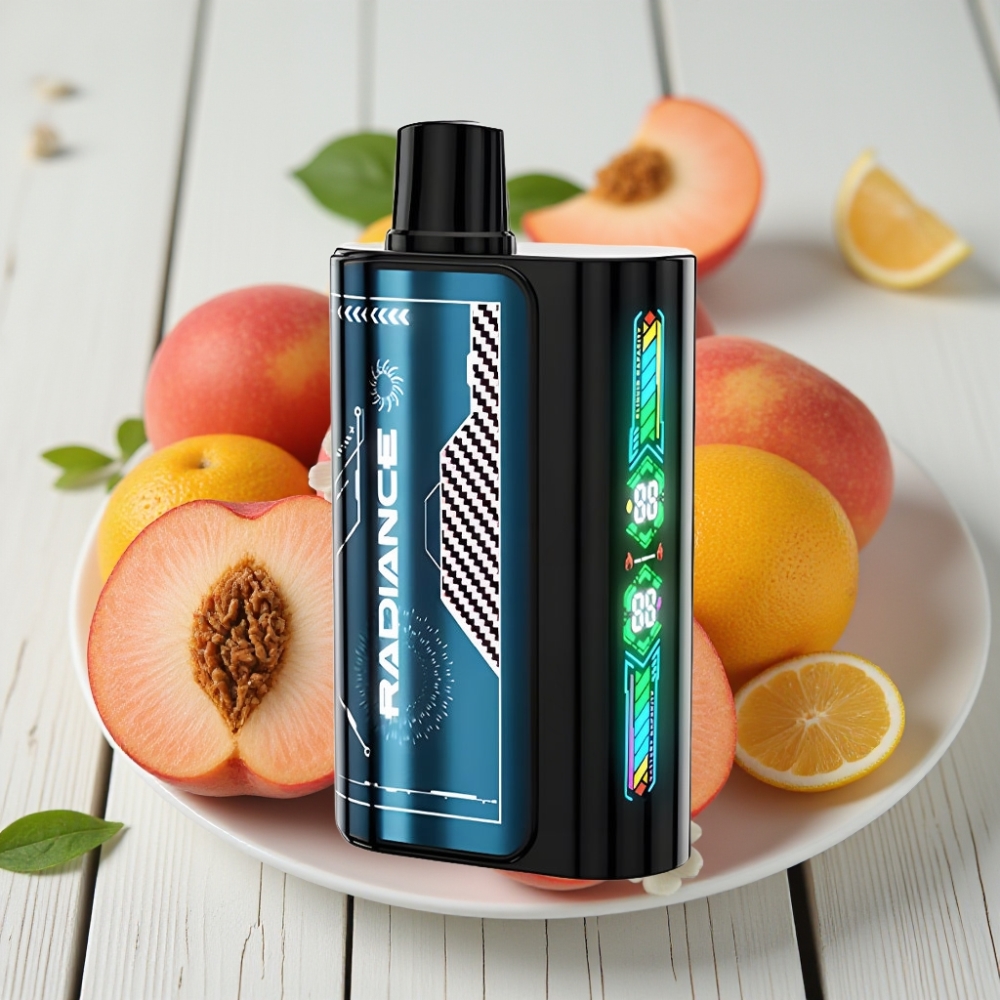JNR Radiance 31000 Puffs Tek Kullanımlık Vape YAZ ŞEFTALİ BUZ – 28ml 950mAh Type-C