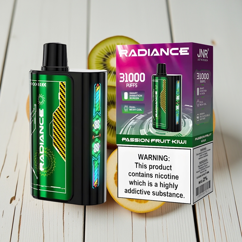 JNR Radiance 31000 Puffs Tek Kullanımlık Vape ÇARKIFELEK KİVİ 28ml 950mAh Type-C