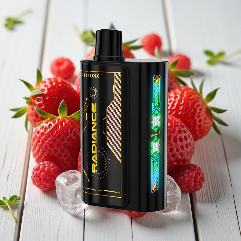 JNR Radiance 31000 Puffs Tek Kullanımlık Vape ÇİLEK AHUDUDU KİRAZ BUZ – 28ml 950mAh Type-C