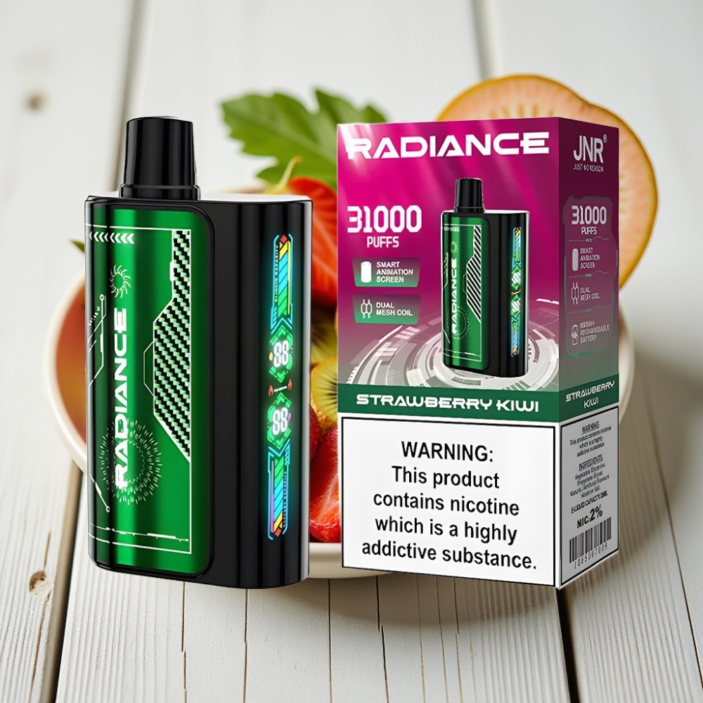 JNR Radiance 31000 Puffs Tek Kullanımlık Vape ÇİLEK KİVİ - 28ml 950mAh Type-C