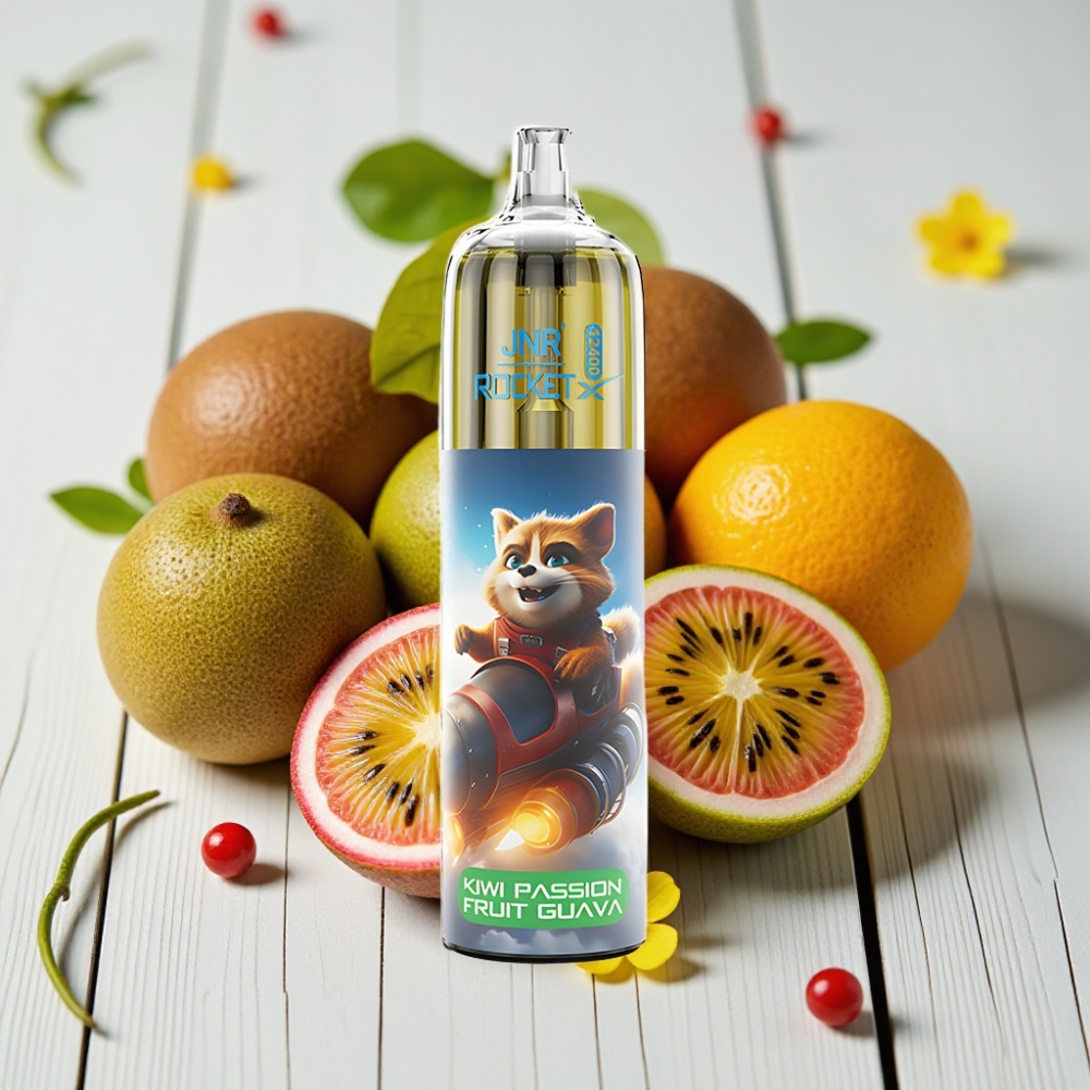 JNR Rocket-X 12400 Puff Tek Kullanımlık Vape Kivi Tutku Guava - 850mAh 25ml Type-C