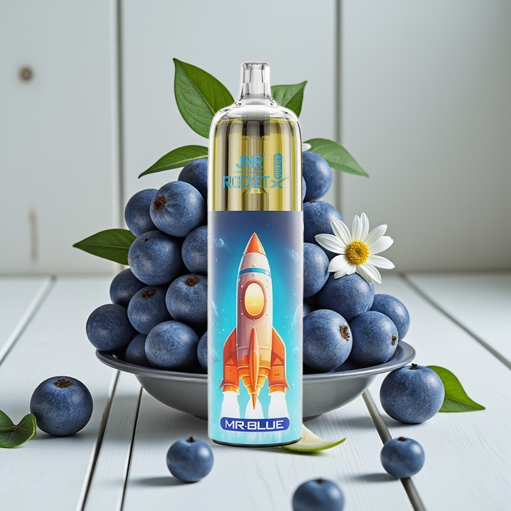 JNR Rocket-X 12400 Puffs Tek Kullanımlık Vape Bay Mavi - 25ml 850mAh Type-C RGB