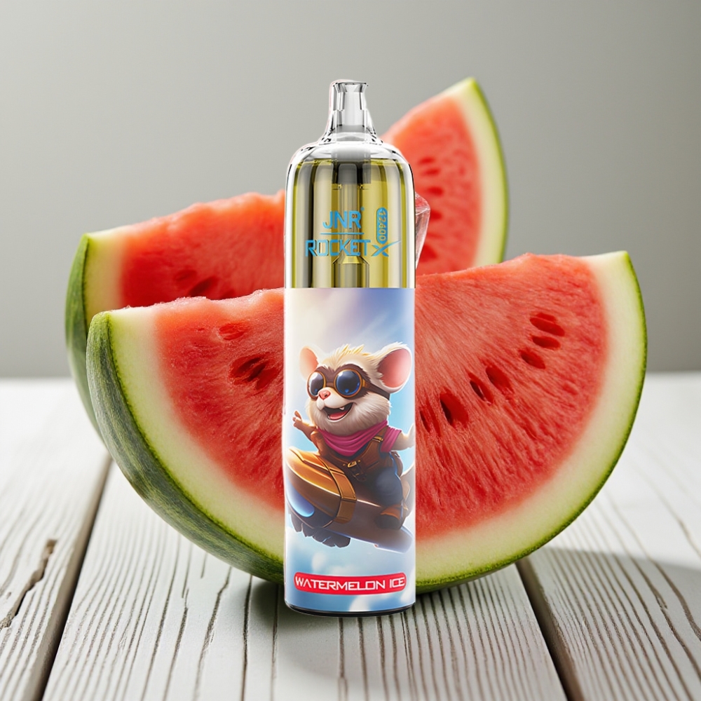 JNR Rocket-X 12400 Puffs Tek Kullanımlık Vape Karpuz Buzu - 25ml 850mAh Type-C RGB Işık