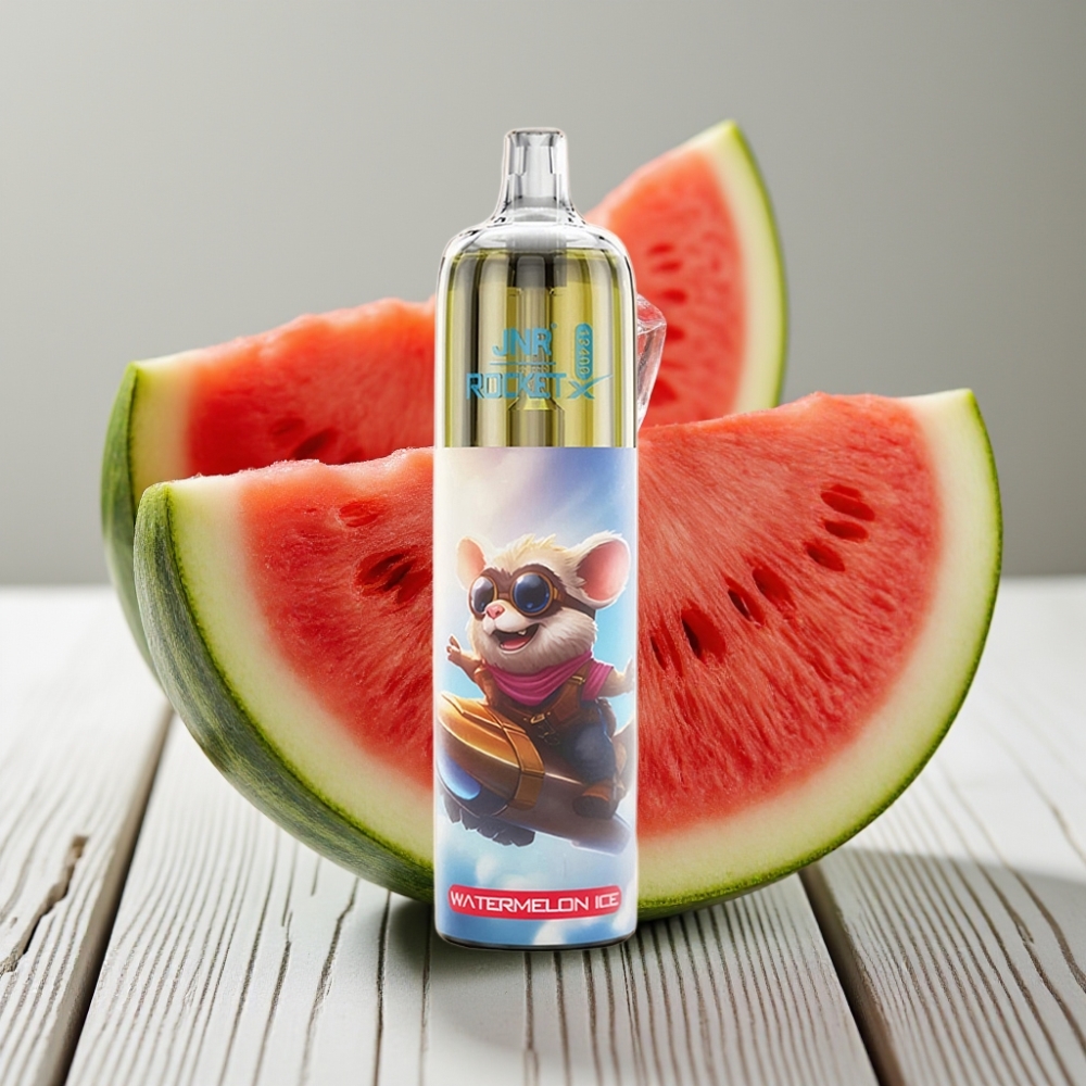 JNR Rocket-X 12400 Puffs Tek Kullanımlık Vape Karpuz Buzu - 25ml 850mAh Type-C RGB Işık