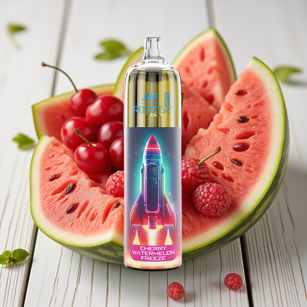 JNR Rocket-X 12400 Puffs Tek Kullanımlık Vape Karpuzlu Vişne Serinliği - 25ml 850mAh Type-C