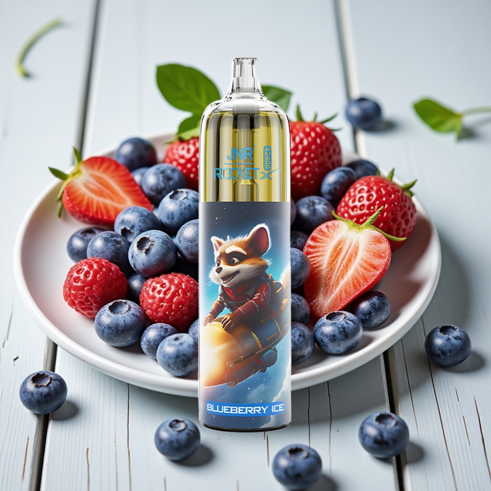 JNR Rocket-X 12400 Puffs Tek Kullanımlık Vape Yaban Mersini Buz - 25ml 850mAh Type-C