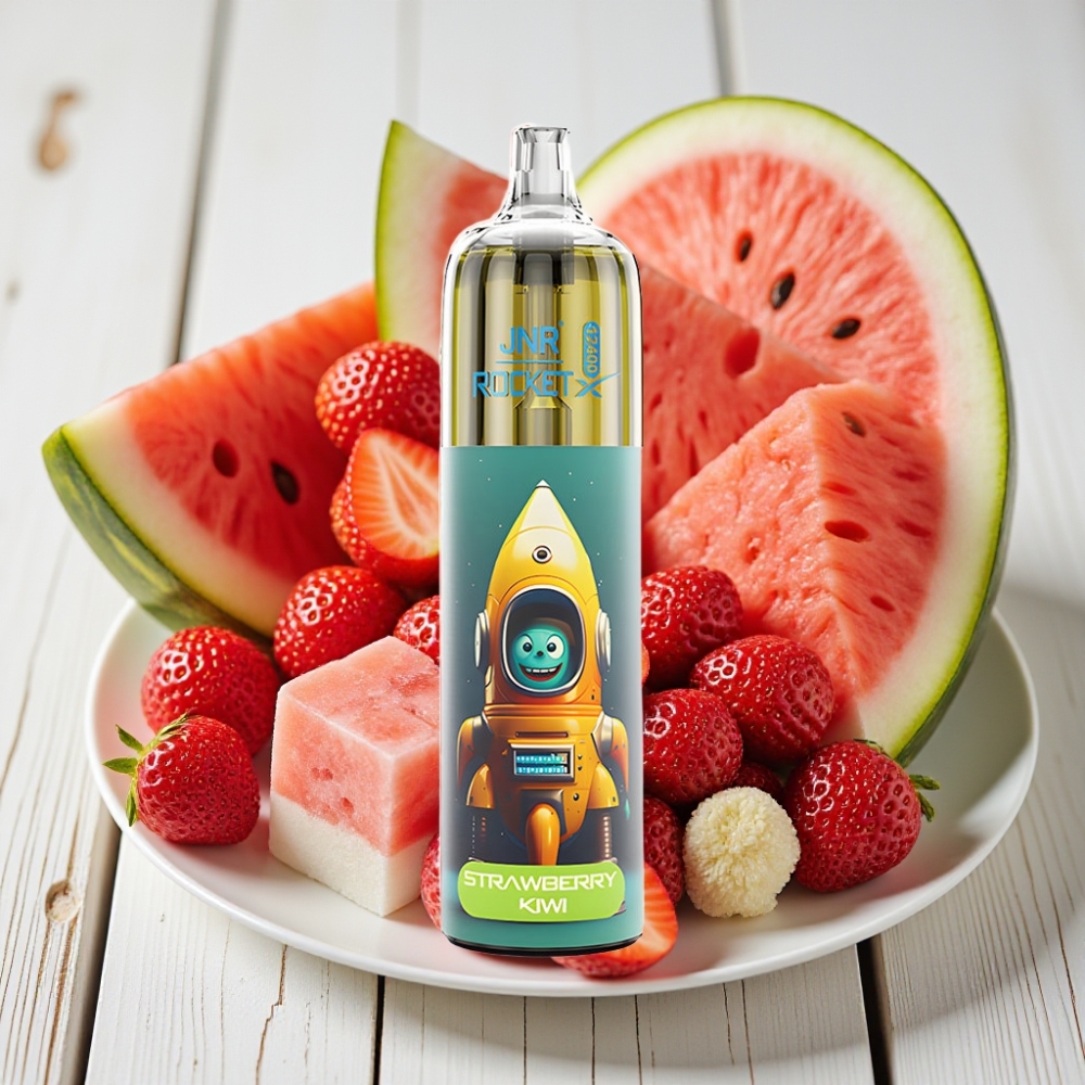 JNR Rocket-X 12400 Puffs Tek Kullanımlık Vape Çilek Karpuz Buz 25ml 850mAh Type-C