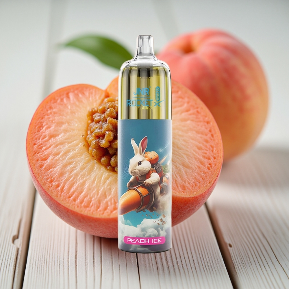 JNR Rocket-X 12400 Puffs Tek Kullanımlık Vape Şeftali Buz - 25ml 850mAh Type-C