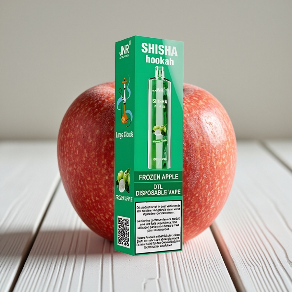 JNR Shisha Hookah 12000 Puffs Dondurulmuş Elma – 24ml 750mAh Type-C