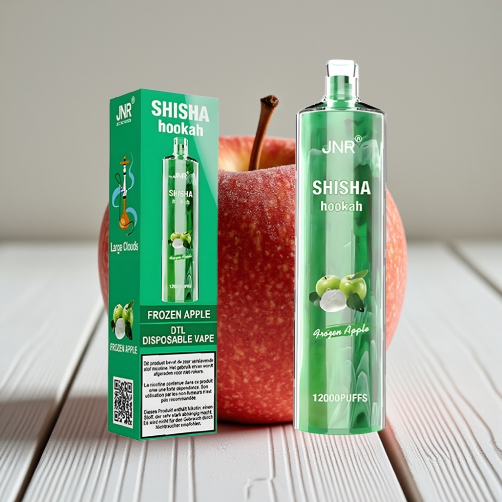JNR Shisha Hookah 12000 Puffs Dondurulmuş Elma – 24ml 750mAh Type-C
