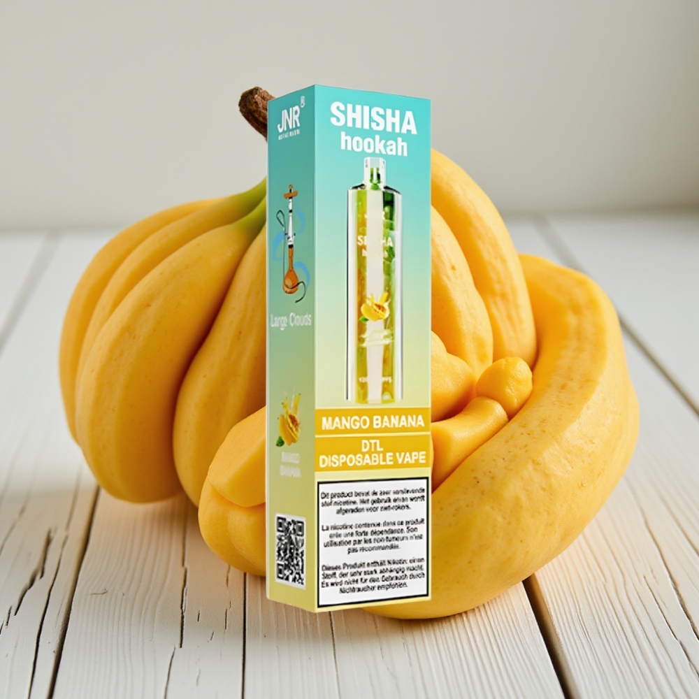 JNR Shisha Hookah 12000 Puffs Mango Muz - 24ml 750mAh Type-C