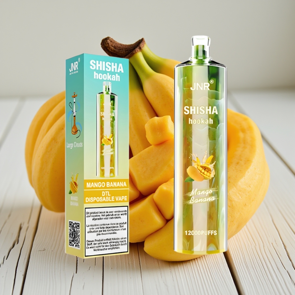 JNR Shisha Hookah 12000 Puffs Mango Muz - 24ml 750mAh Type-C