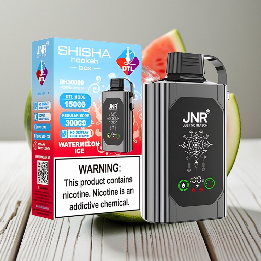 JNR Shisha Hookah Box 20500 Puffs Tek Kullanımlık Vape Karpuz Buzlu - 25ml 1000mAh Type-C
