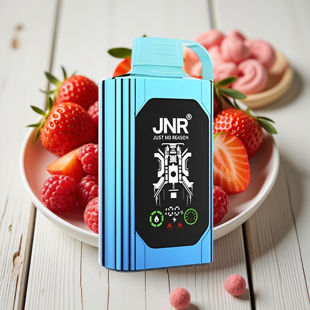 JNR Shisha Hookah Box 20500 Puffs Çilek Ahududu Şeker - 25ml 1000mAh Type-C
