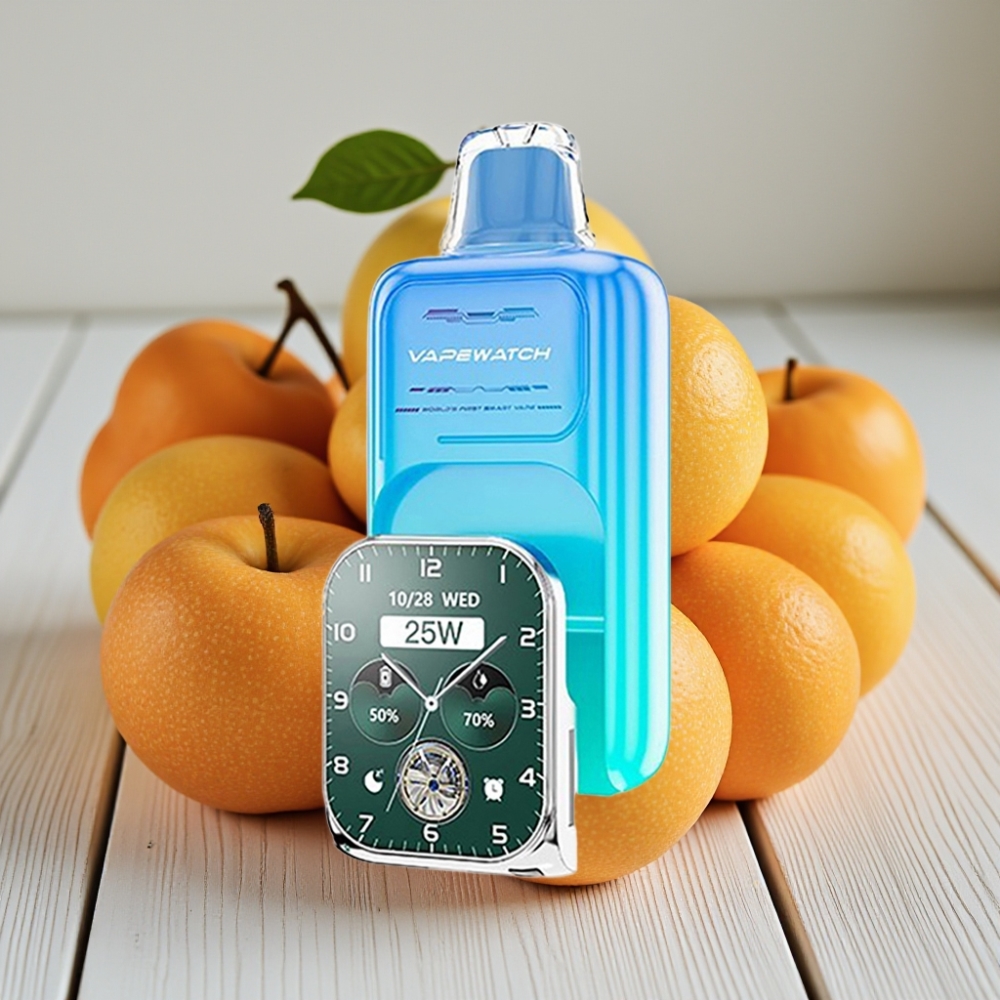 JNR VapeWatch 30000 Puffs Ekşi Elma Buz – 1000mAh 19mL 5 Nikotin