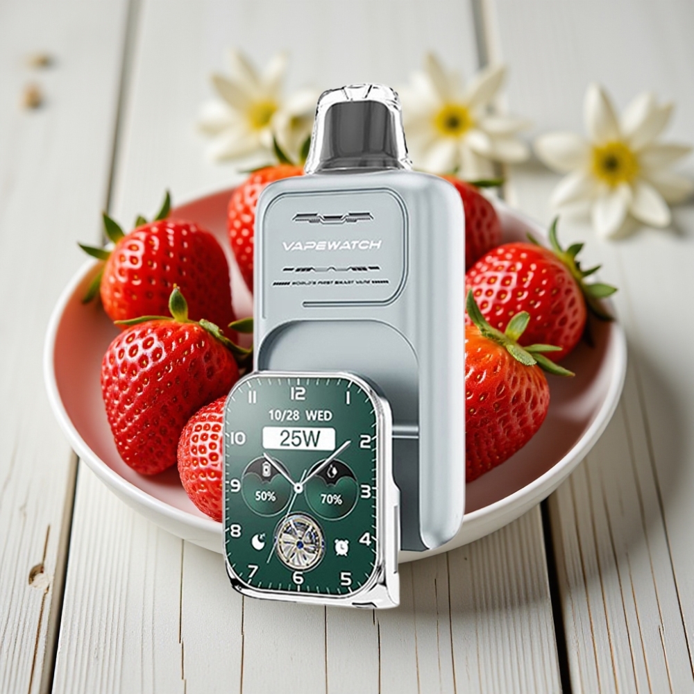 JNR VapeWatch 30000 Puffs Çilek Buz – 30000 Puff 1000mAh 19mL 5 Nikotin