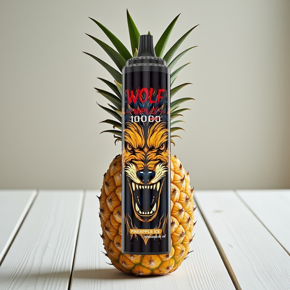 JNR Wolf Niplo 10000 Puffs Ananas Buz – 20ml 650mAh 10 Ohm Mesh