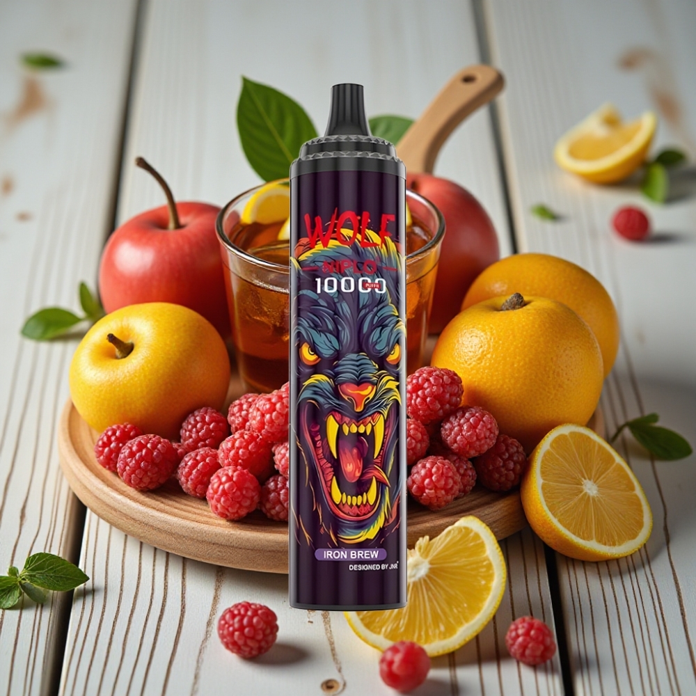 JNR Wolf Niplo 10000 Puffs Demir İçecek Aroması – 20ml 650mAh Type-C