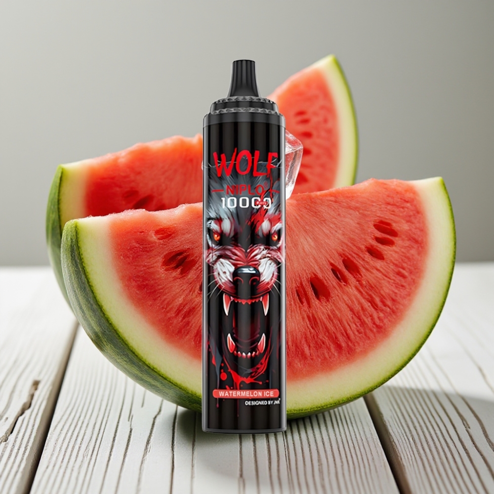JNR Wolf Niplo 10000 Puffs Karpuz Buz – 20ml 650mAh Type-C