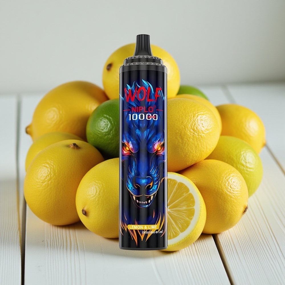 JNR Wolf Niplo 10000 Puffs Limon  Lime 20ml 650mAh Type-C