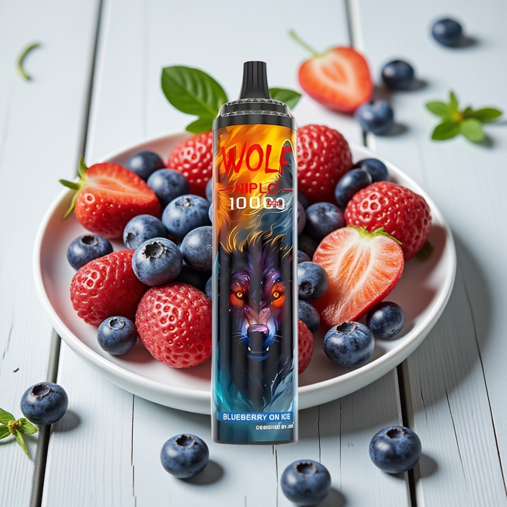 JNR Wolf Niplo 10000 Puffs Yaban Mersini Buzlu – 20ml 10 Ohm Type-C