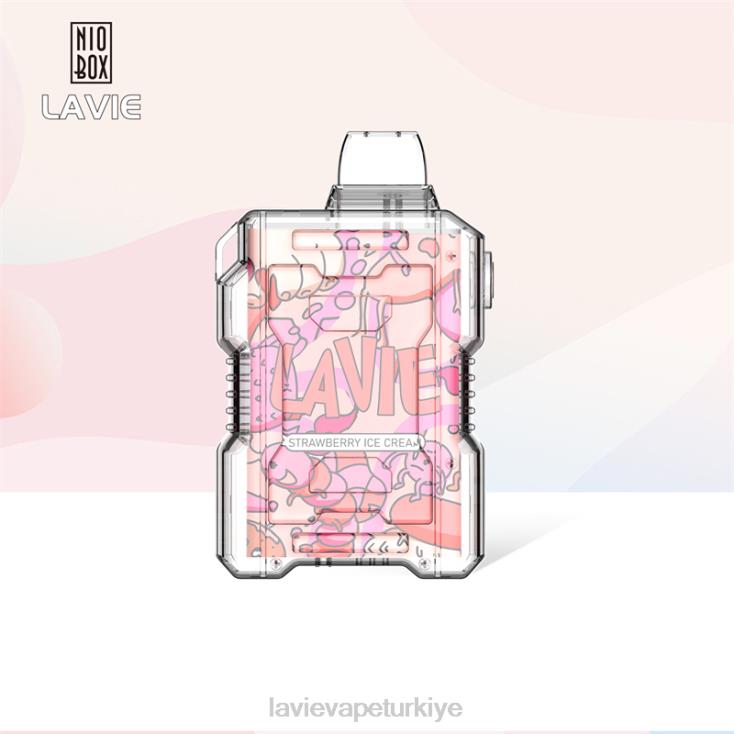 Lavie Vape Türkiye 848HZ196 LAVIE NIO BOX 9000 nefes çilekli dondurma