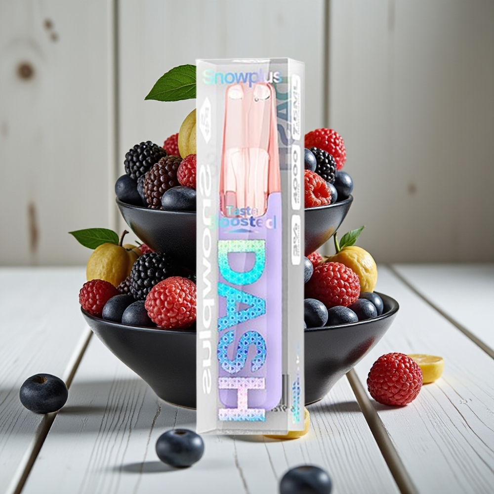 Snowplus Dash 4000 Puffs Disposable Device Siyah Ejder Buz - 75 ml 530 mAh Seramik Atomizer