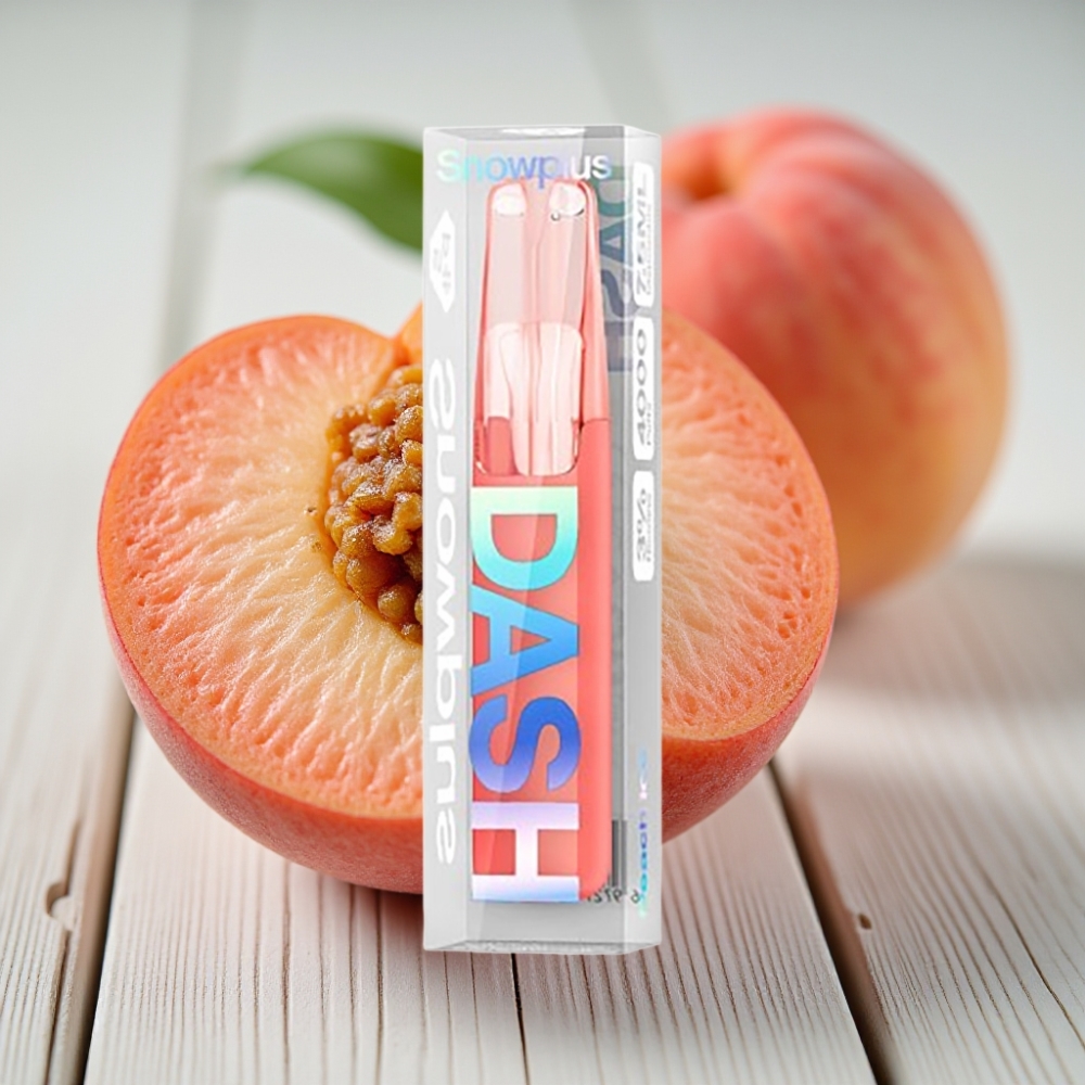 Snowplus Dash 4000 Puffs Disposable Device Şeftali Buz 530 mAh 75 ml