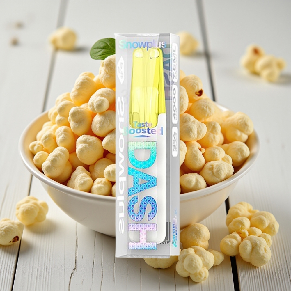 Snowplus Dash 4000 Puffs Disposable Vanilya Patlamış Mısır 75 ml 530 mAh