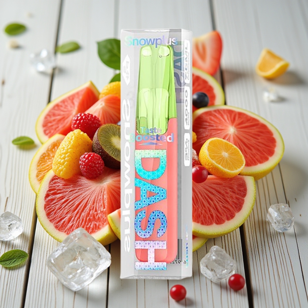 Snowplus Dash 4000 Puffs Kullan-At Cihazı Lush Ice - Seramik Atomizer 75 ml 4000 Puff