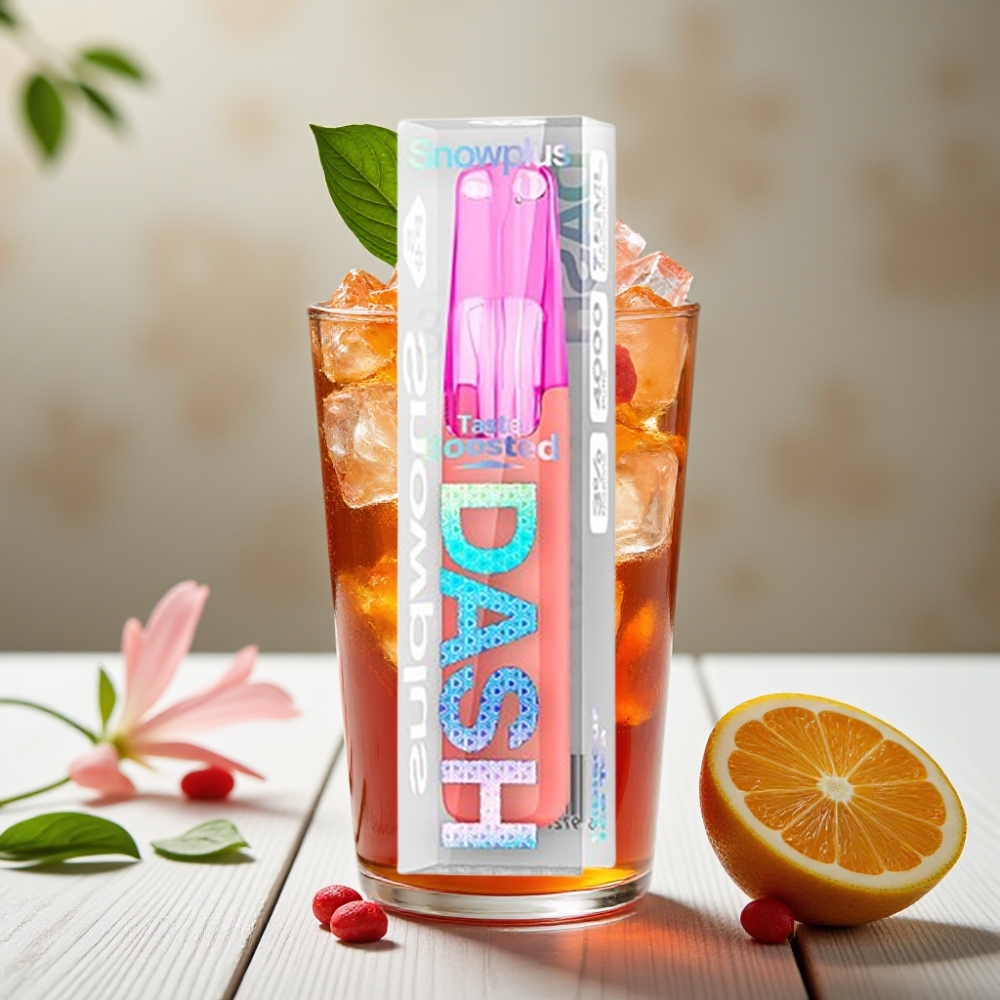 Snowplus Dash 4000 Puffs Tek Kullanımlık Cihaz Hibiskus Buzlu Çay - 75 ml 4000 Puff 530 mAh
