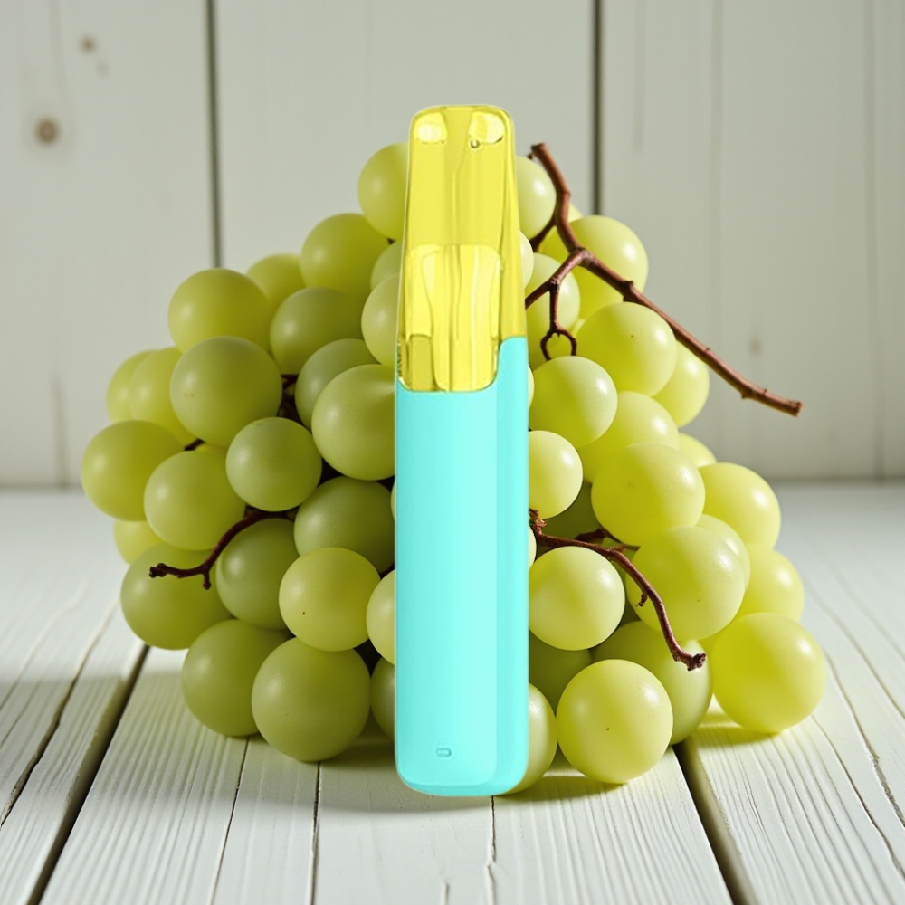 Snowplus Dash 4000 Puffs Tek Kullanımlık Cihaz Yeşil Üzüm - 75 ml 530 mAh Seramik Atomizer