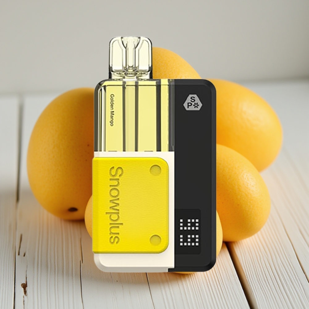 Snowplus Swift 5000 Puffs Prefilled Pod Kit Altın Mango – 1000 mAh 2+10 ml 2 Nikotin