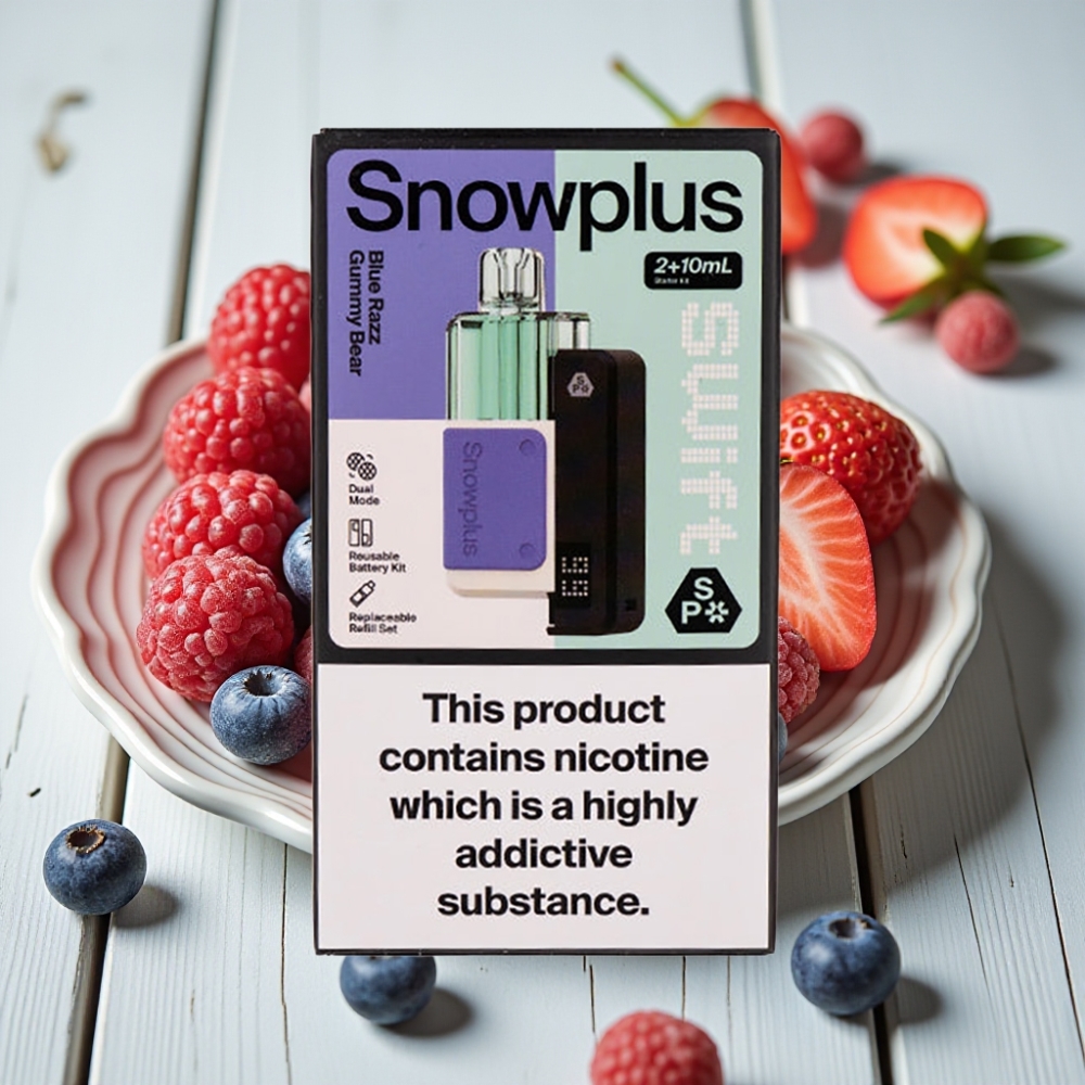 Snowplus Swift 5000 Puffs Prefilled Pod Kit Mavi Ahudulu Sakızlı Ayı - 1000 mAh 2+10 ml 2 Nikotin