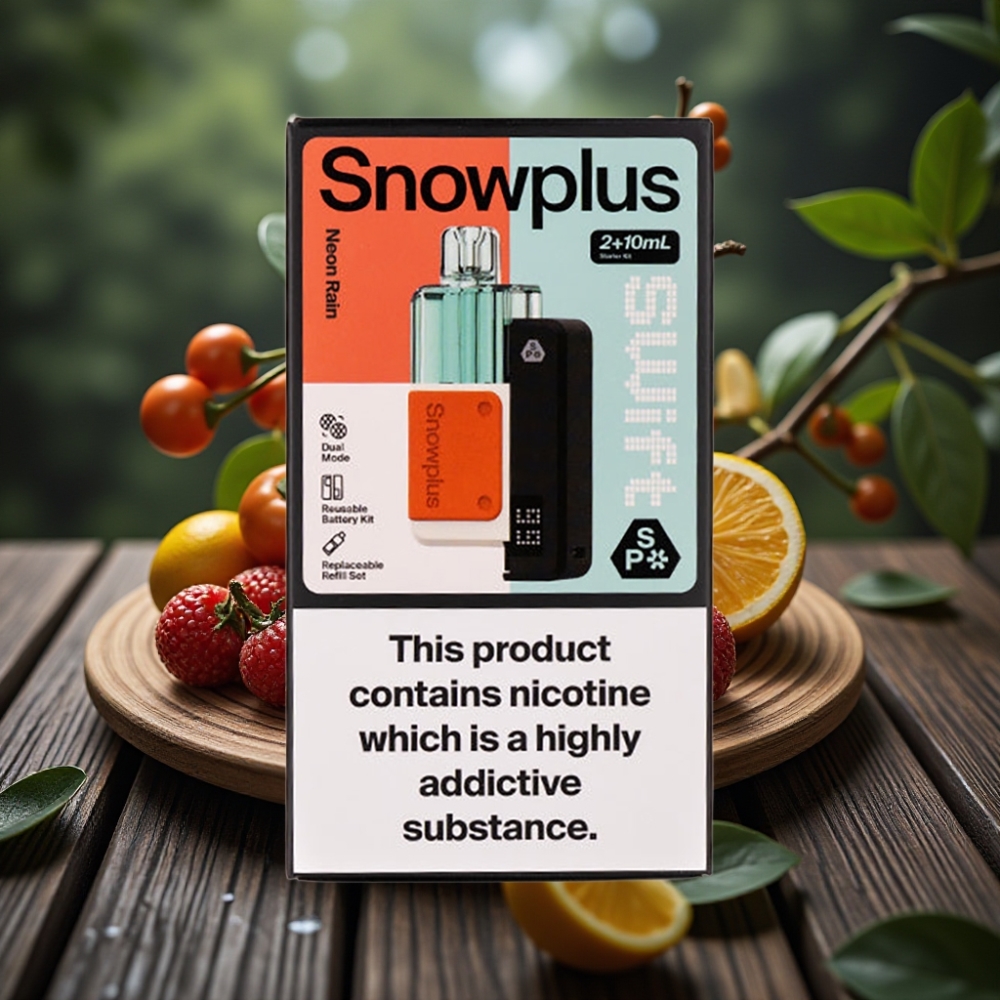 Snowplus Swift 5000 Puffs Prefilled Pod Kit Neon Yağmuru - 1000 mAh 2+10 ml 2 Nikotin