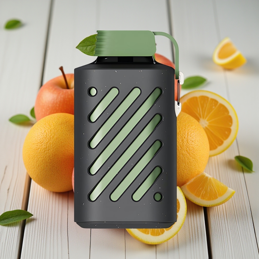 VOZOL GEAR 10000 Kullan-At Vape Ekşi Elma Buz – 10000 Puf 20 ml 50mg/ml